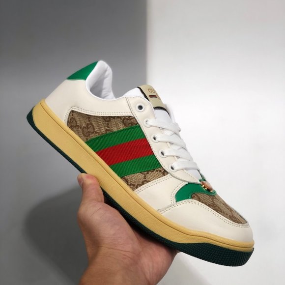 NEWGucci leather casual shoes small white shoes
